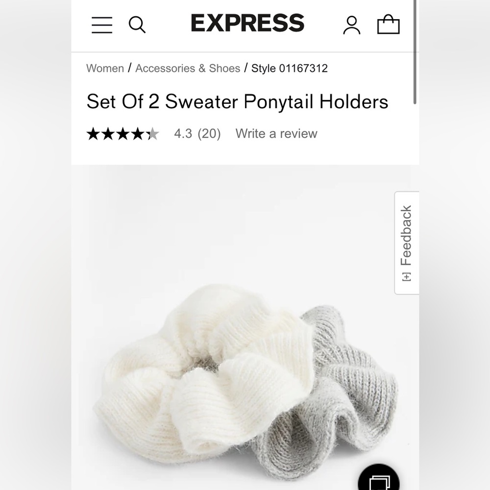 NWT Two Scrunchies